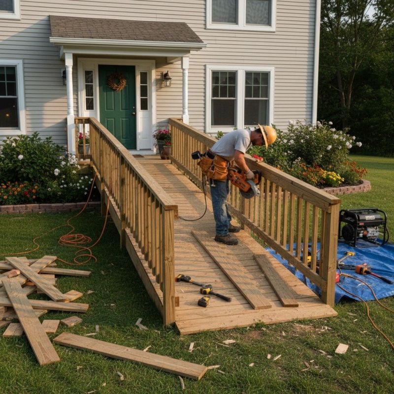 Wood Ramp Repair in Overland Park, KS